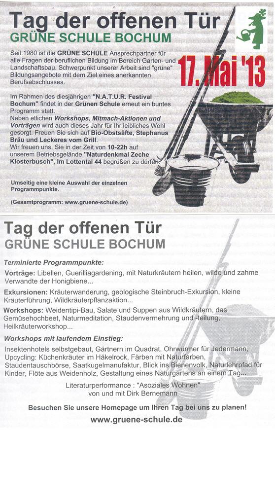 Infos unter www.gruene-schule.de